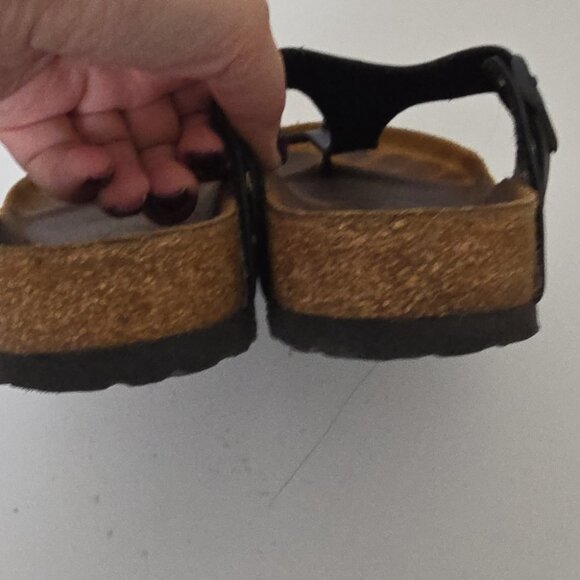 BIRKENSTOCK | Gizeh sandals thong black Women Sz 39 - Picture 4 of 5
